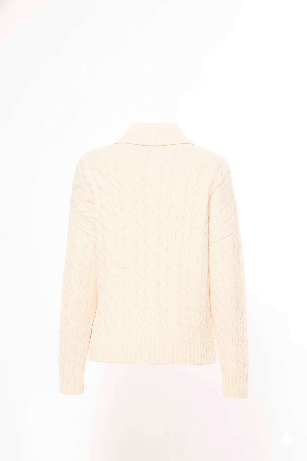 Alungoo dámský kabelový svetr v béžové barvě