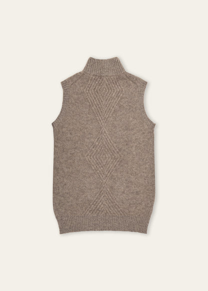 Khulan women's yak wool vest