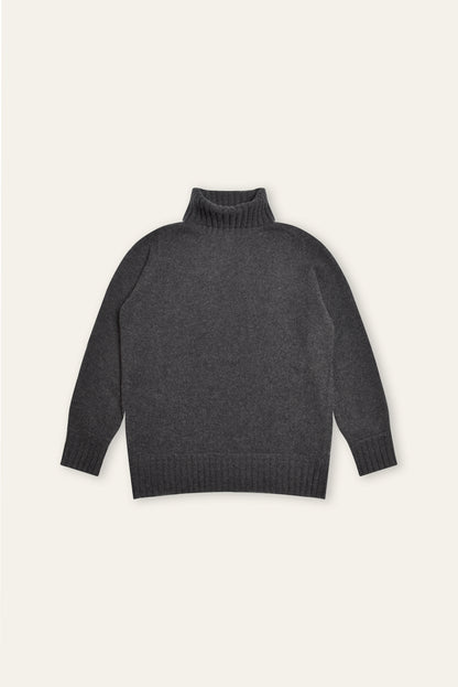 Ariungoo grey women's cashmere turtleneck