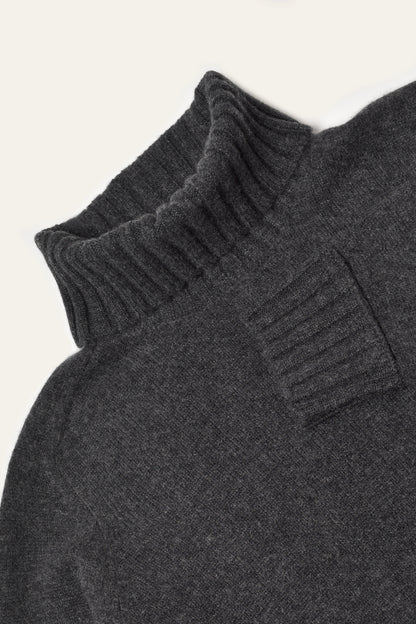 Ariungoo grey women's cashmere turtleneck