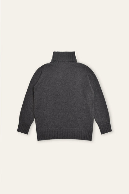 Ariungoo grey women's cashmere turtleneck