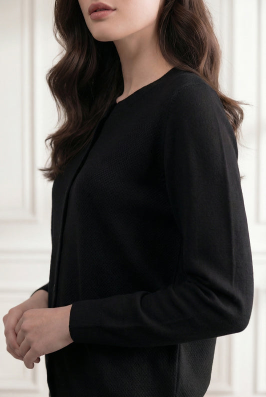 Anand černý dámský kašmírový kardigan