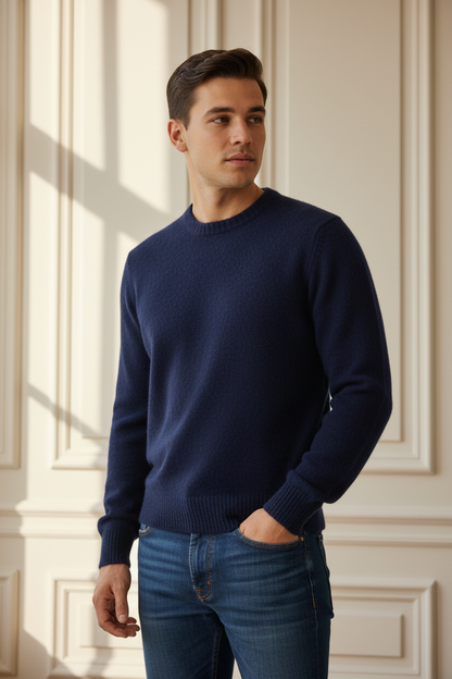Khan men's yak wool sweater