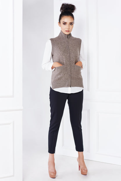 Khulan women's yak wool vest
