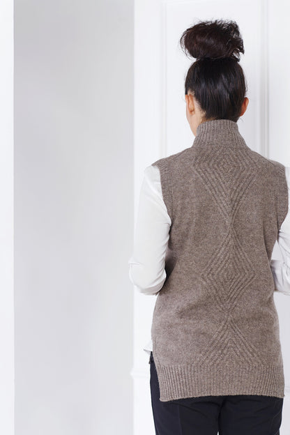 Khulan women's yak wool vest